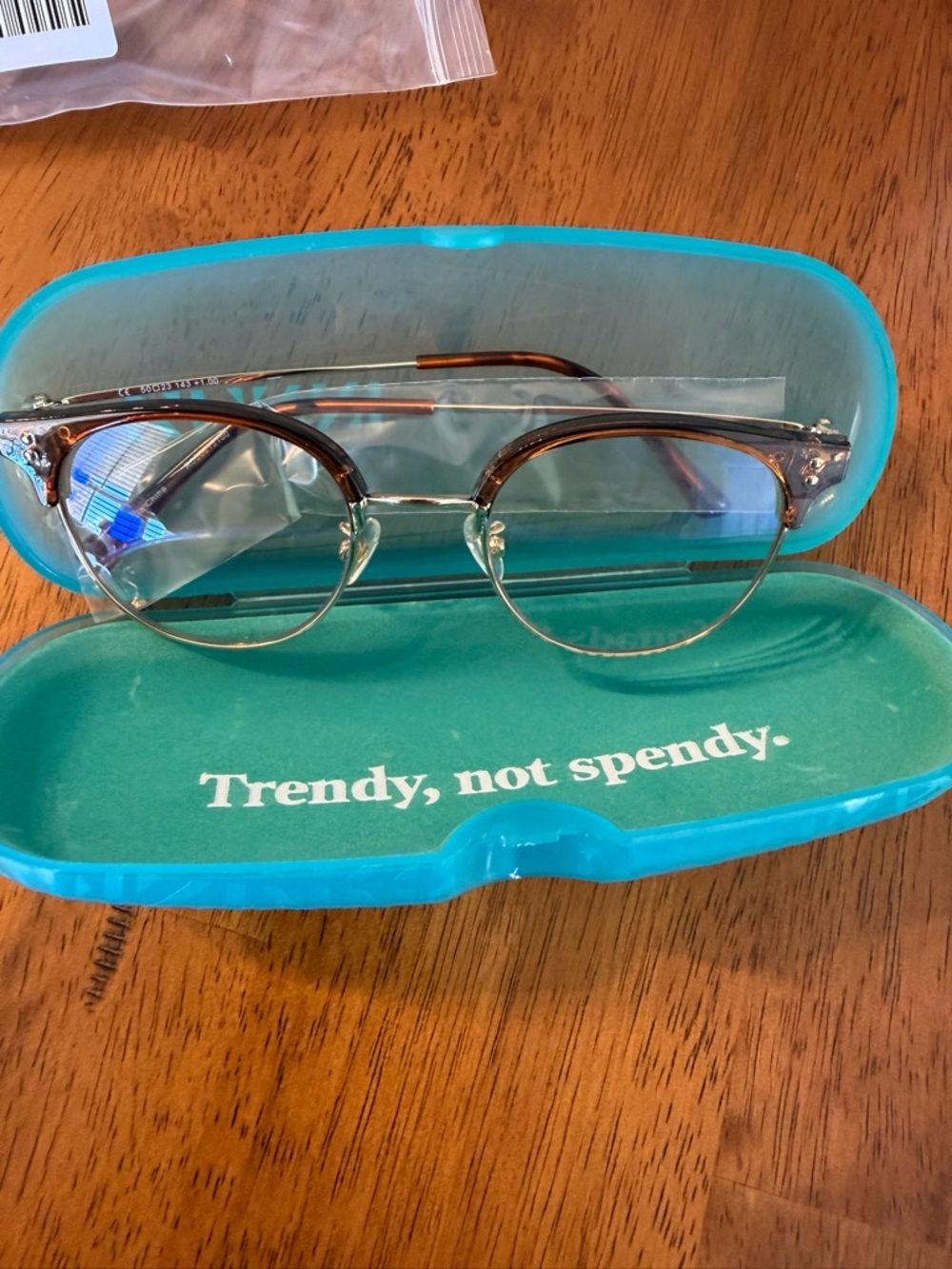 Zenni Eyeglasses or readers +1.00 with case - BRAND NEW
